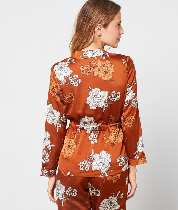Chemise de pyjama imprimé floral Chemise de pyjama imprimé floral