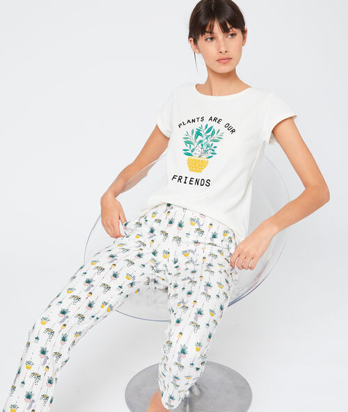 Hose mit print ekr&uuml;.