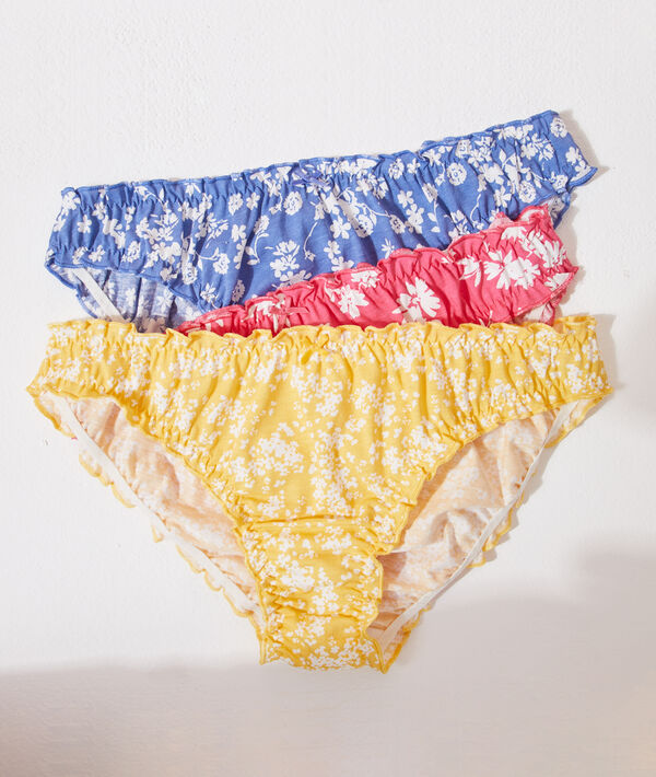 Lot de 3 culottes imprimé fleuri Lot de 3 culottes imprimé fleuri;${refinementColor}
