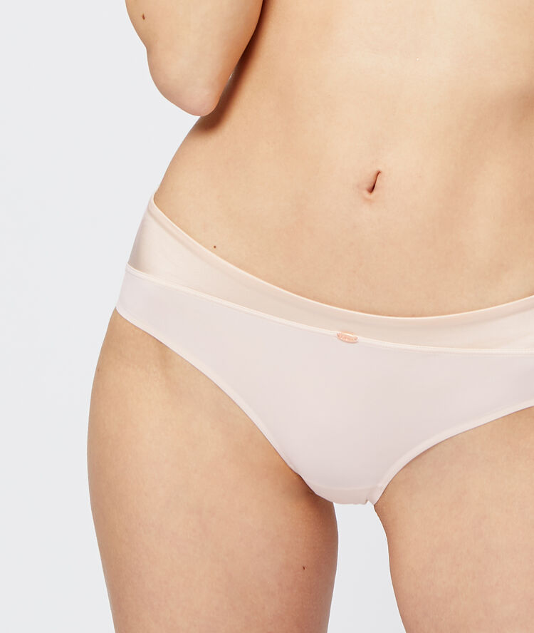 Shorty aus mikrofaser babyrosa.