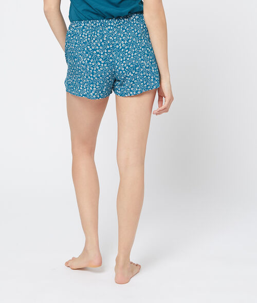 Shorts mit Blätter-Print Shorts mit Blätter-Print