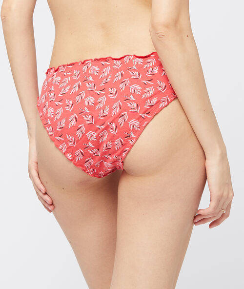 3er-set pantys aus baumwolle rot.