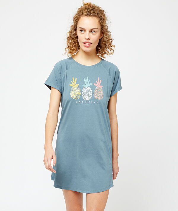 Nachthemd mit Ananas-Print Nachthemd mit Ananas-Print;${refinementColor}
