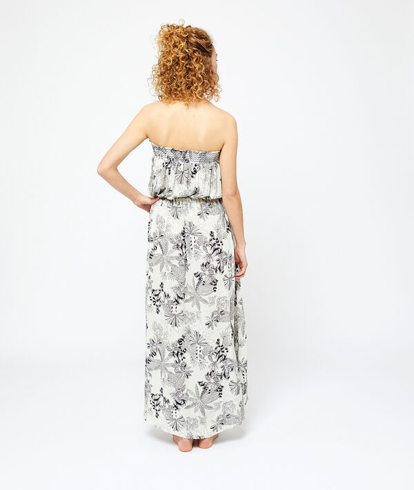 Langes Bustier-Nachthemd mit Print Langes Bustier-Nachthemd mit Print;${refinementColor}