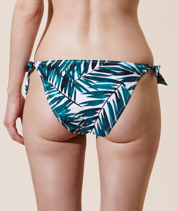 Bas de bikini simple à nouettes Bas de bikini simple à nouettes;${refinementColor}