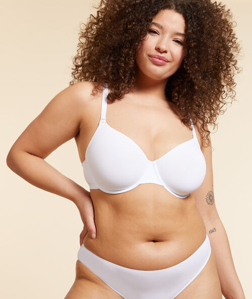 Soutien-gorge corbeille bonnet e blanc.