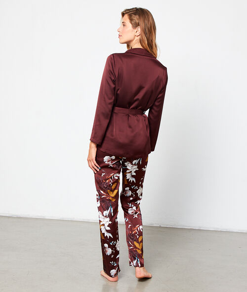 Pyjama 3 pièces satiné Pyjama 3 pièces satiné