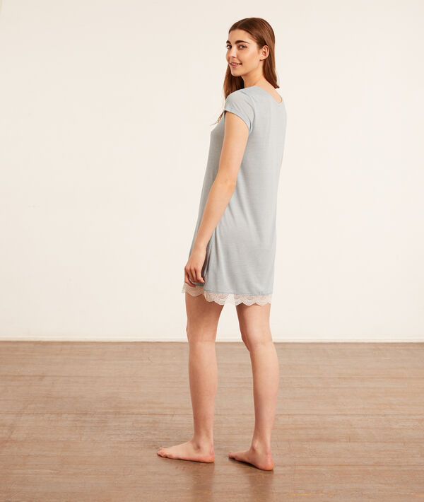 Chemise de nuit bas dentelle Chemise de nuit bas dentelle;${refinementColor}