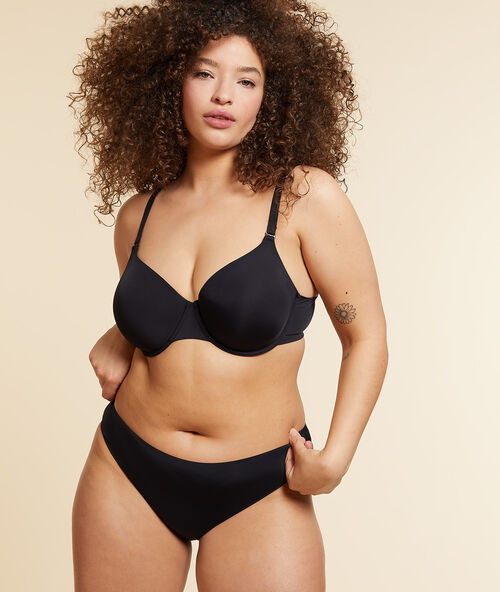 Soutien-gorge corbeille bonnet e noir.