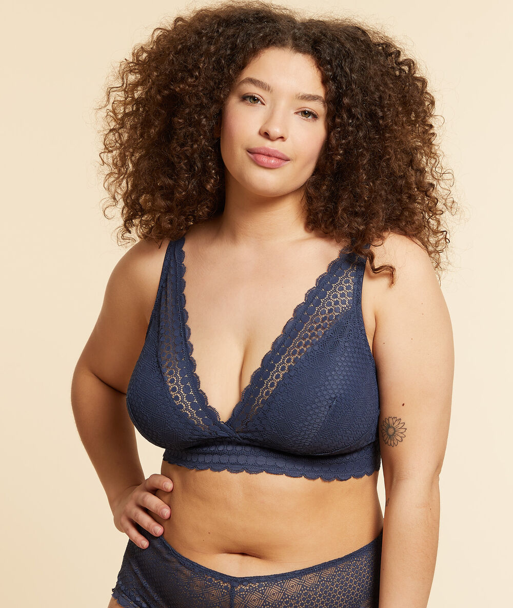 Soutien-gorge n°8 - triangle sans armatures anthracite.