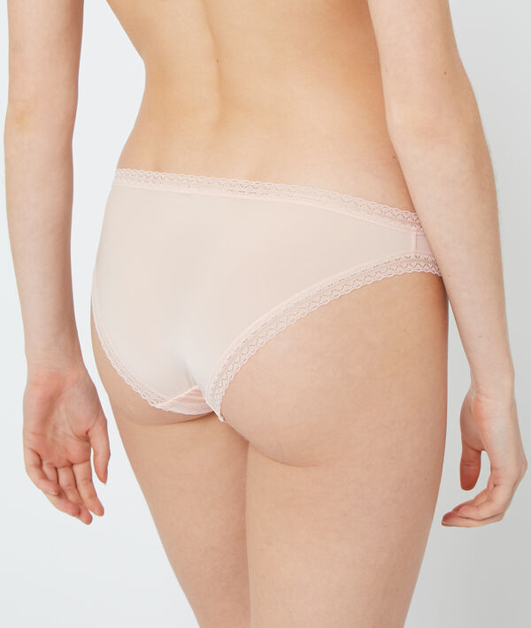 Panty aus Materialmix Panty aus Materialmix