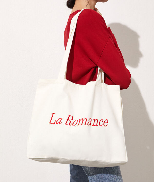 Shopper mit Stickerei „La Romance“ Shopper mit Stickerei „La Romance“