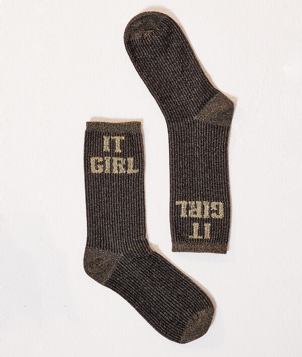 Socken „It girl" mit Metallic-Fasern Socken „It girl" mit Metallic-Fasern